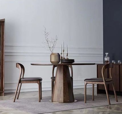 Moderne Nordieke stoel met tapijt van massief hout Eetstoelen met afmetingen W48,5cm*D55,2cm*H77cm