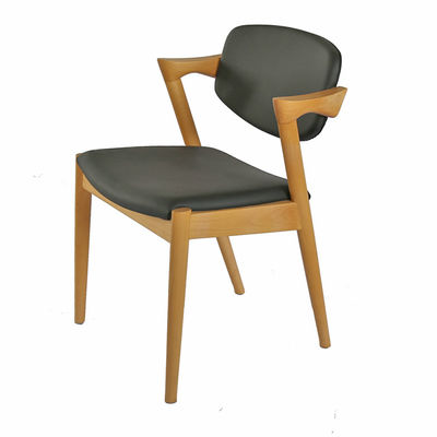 Houten Commerciële PU Leders Eetstoel voor Hotel Coffee Shop Veelzijdig en Functioneel