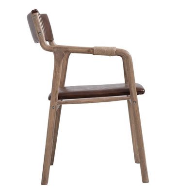Eetkamermeubilair Massivhouten Vintage stijl touw Ingericht Eetstoel