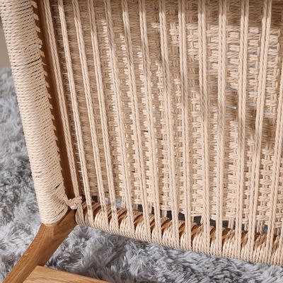 Klassieke eet- en woonkamermeubelen Goed ontwerp Antieke eikenhouten wishbone stoelen met touwstoel