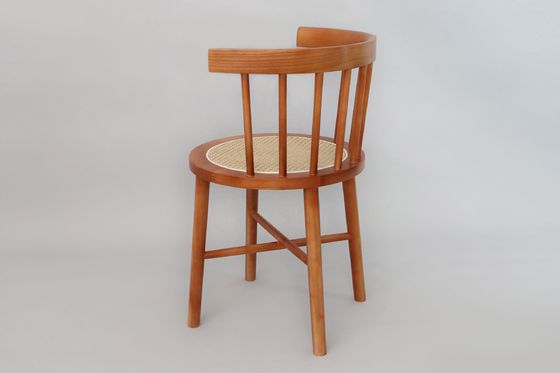 Persoonlijke kleuren Klantontwerpen Acceptabel Noordse Moderne Rattan Stoel Houten meubels