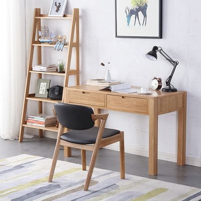 Postverpakking PU leer eetstoel met massief hout vakmanschap