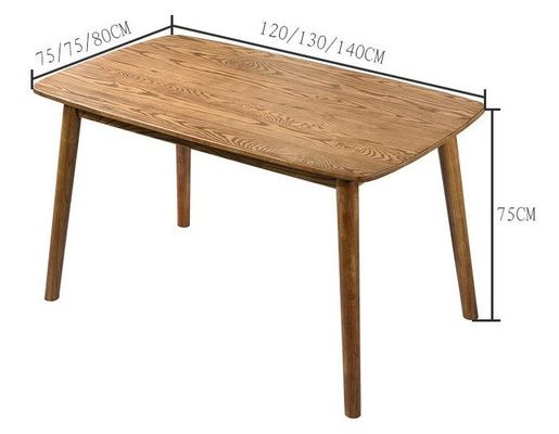 Eettafel van massief hout voor familie Klassiek ontwerp Huisvesting