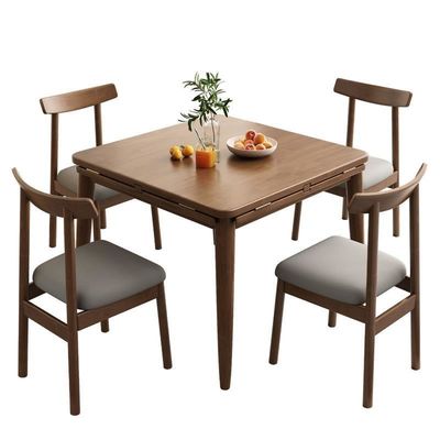 Eettafel van massief hout voor familie Klassiek ontwerp Huisvesting