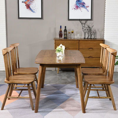 Eettafel van massief hout voor familie Klassiek ontwerp Huisvesting
