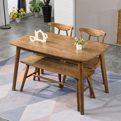 Eettafel van massief hout voor familie Klassiek ontwerp Huisvesting