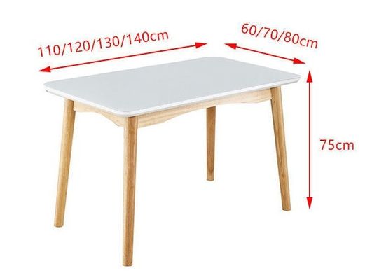 Moderne houten eettafel