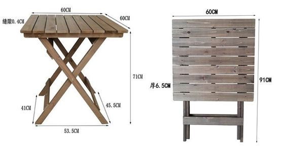 Postverpakking Y Duurzame outdoor patio meubelsets met massief hout Moderne eetkamer set en tuinstoelen