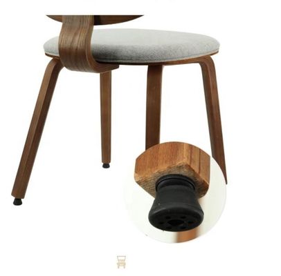 Huismeubelen Houten eetstoel met leer- of stoffenbekleding en uitstekend vakmanschap