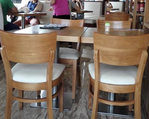Hotel/café/restaurant Houten eetstoel met hout van commercieel gehalte