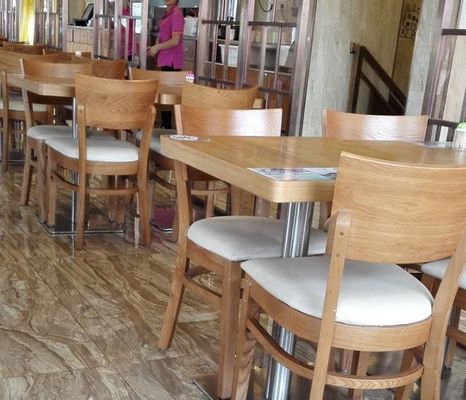 Hotel/café/restaurant Houten eetstoel met hout van commercieel gehalte