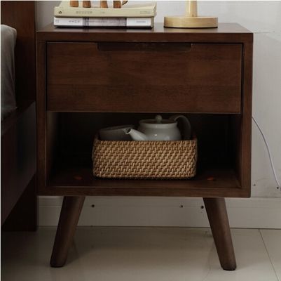 Massivhouten nachtkast Modieus opslagkastje voor slaapkamer en woonkamer decor