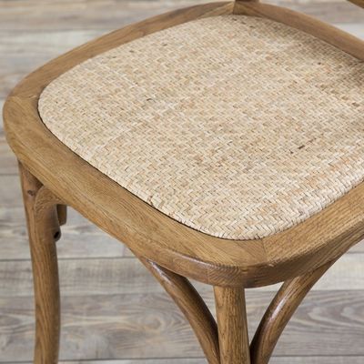 Massive Wood Chivari Stoel voor Rattan Eten bij Klassieke Bruiloft Evenementen