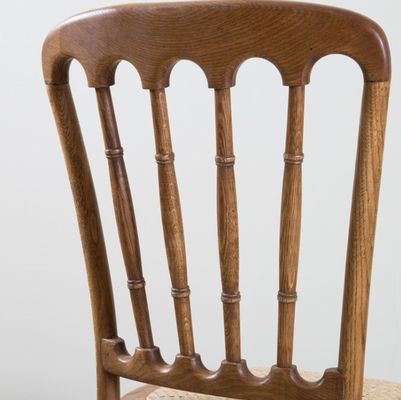 Massive Wood Chivari Stoel voor Rattan Eten bij Klassieke Bruiloft Evenementen