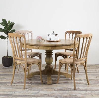 Massive Wood Chivari Stoel voor Rattan Eten bij Klassieke Bruiloft Evenementen