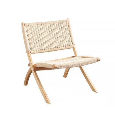 Woonkamer Woven Rattan Chair Solid Wood Folding Rattan Eetkamer met nieuwste design Outdoor Meubels