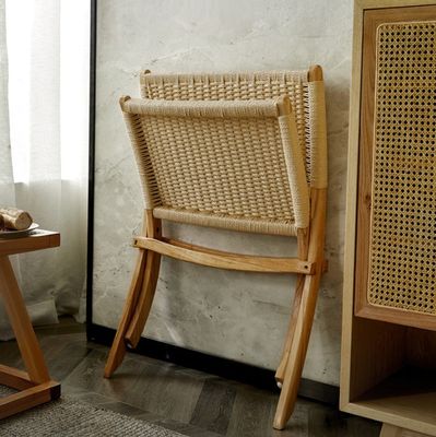 Woonkamer Woven Rattan Chair Solid Wood Folding Rattan Eetkamer met nieuwste design Outdoor Meubels