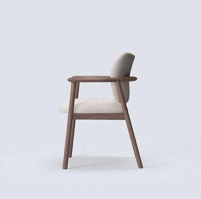 Home Meubelen Luxe High End Nordic Solid Ash Hout Bent Rugleuning High Density Sponge Gepuppelde Arm Chair