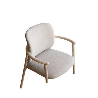 Home Meubelen Luxe High End Nordic Solid Ash Hout Bent Rugleuning High Density Sponge Gepuppelde Arm Chair