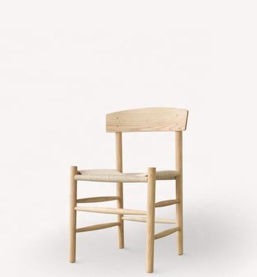 Hoogwaardig massief hout Japanse touw Geweven gebogen rugleuning Outdoor Leisure Chair NO Opvouwbare oplossing Selectie Type Versie