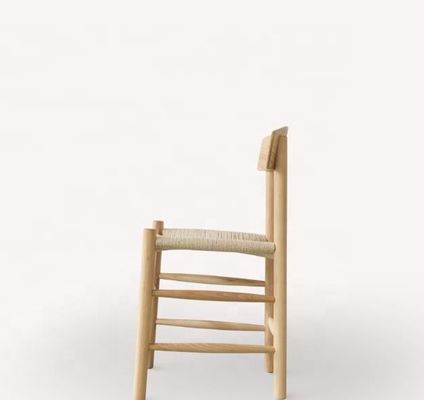 Hoogwaardig massief hout Japanse touw Geweven gebogen rugleuning Outdoor Leisure Chair NO Opvouwbare oplossing Selectie Type Versie