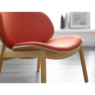 Comfortabele stoel van stoffen Houten stoel voor hotel Restaurant Woonkamer Koffiewinkel in Noordisch modern design