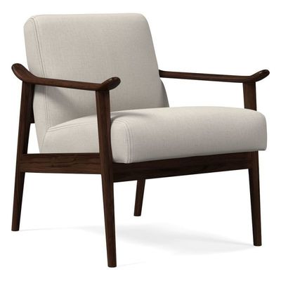 OEM Ja Nordic Style Solid Oak Wood Frame Moderne bank Leisure Chair voor woonkamer Houten fauteuil