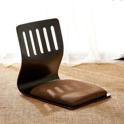 Japanse stijl Comfortabele houten stapelbare tatami stoel Leisure stoel zonder benen Stapelbare tatami accent Houten Japans