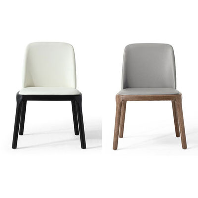 Nordic Gray Luxe Volledig Stoffen Gepuppelde Eetstoel Luxe Moderne Stijl Voor Eetkamermeubilair