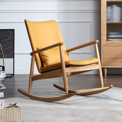 Overgangsontwerpstijl Solid Wood Office Leisure Chair met zacht kussen en concurrerend