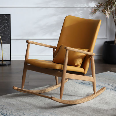 Overgangsontwerpstijl Solid Wood Office Leisure Chair met zacht kussen en concurrerend