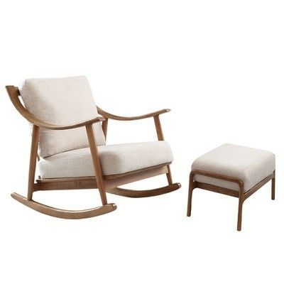 Postverpakking Houten meubels schommelbank stoel voor thuis en kantoor in Noord-Europa Stijlontwerp