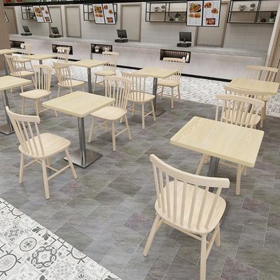 Postverpakking Eettafel stoel combinatie voor snackbar in fastfood restaurant kraam