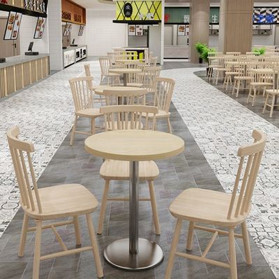 Postverpakking Eettafel stoel combinatie voor snackbar in fastfood restaurant kraam