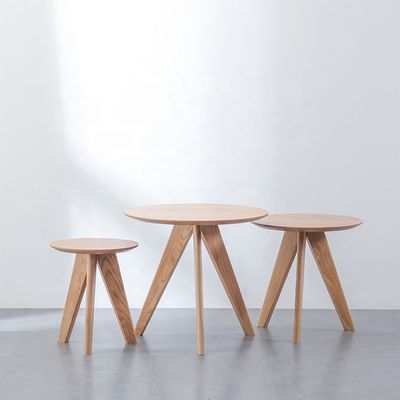 Home Meubels Moderne ontwerpen Verstelbare hoogte Koffietafel Restaurant Ronde massief houten eettafel