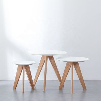Home Meubels Moderne ontwerpen Verstelbare hoogte Koffietafel Restaurant Ronde massief houten eettafel