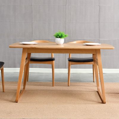 Home Meubelen gegarandeerd rechthoekige houten eettafel voor de decoratie van de eetkamer