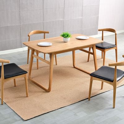 Home Meubelen gegarandeerd rechthoekige houten eettafel voor de decoratie van de eetkamer