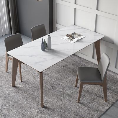 Moderne ontwerpen Houten massief houten eettafel voor slaap- en eetkamerontwerpen