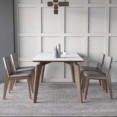 Moderne ontwerpen Houten massief houten eettafel voor slaap- en eetkamerontwerpen