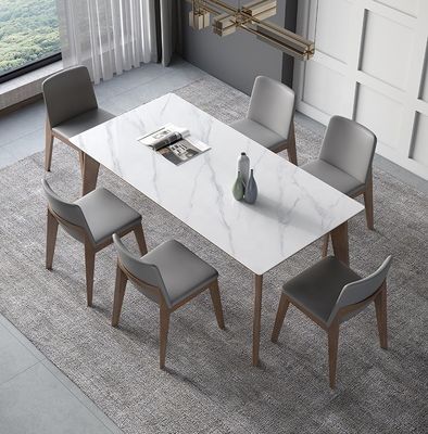 Moderne ontwerpen Houten massief houten eettafel voor slaap- en eetkamerontwerpen