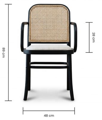 Antiek ontwerp houten rottangekleding voor OEM/ODM en ontspanningsstoel