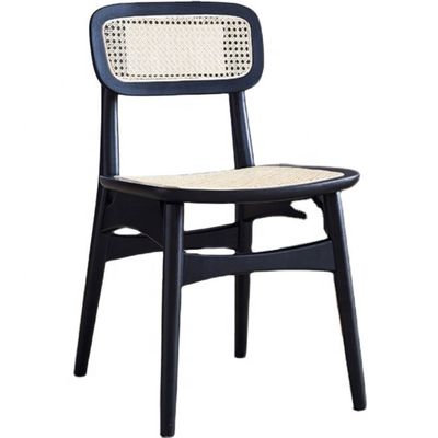 Verstelbare houten rattan eetstoelen met moderne ontwerpstijl en ashout