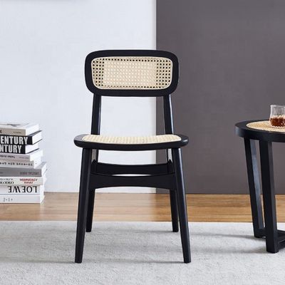 Verstelbare houten rattan eetstoelen met moderne ontwerpstijl en ashout