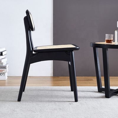 Verstelbare houten rattan eetstoelen met moderne ontwerpstijl en ashout