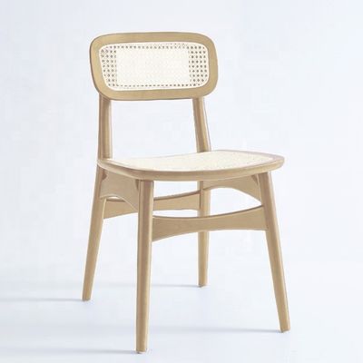 Verstelbare houten rattan eetstoelen met moderne ontwerpstijl en ashout