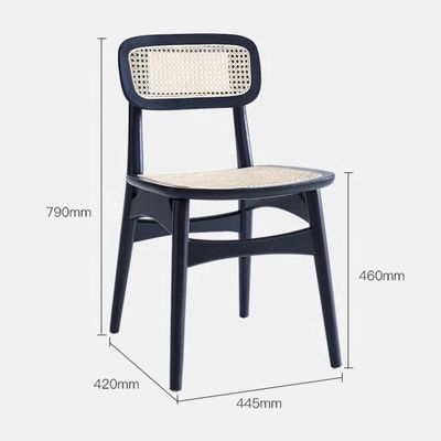 Verstelbare houten rattan eetstoelen met moderne ontwerpstijl en ashout