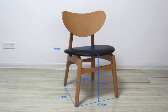 Algemene huishoudelijke meubels Moderne bekleding Zitplaatsen van massief hout Eetstoelen voor de huisbar