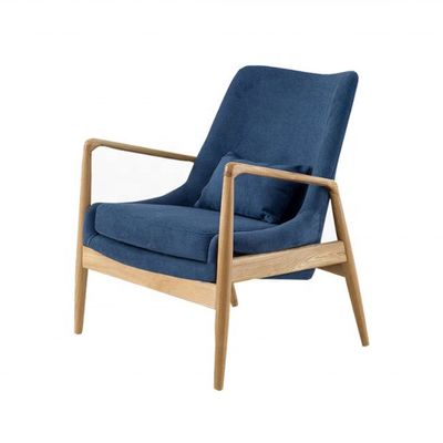 Houten gepoleerde woonkamermeubelen Moderne lounge fauteuil OEM Ja Postverpakking N Houten armstoel