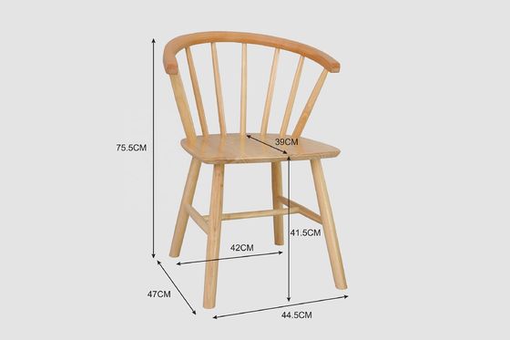 Eetstoelen van massief hout op maat Uitgebreid werk Windsor Eetstoelen voor eetkamermeubelen